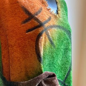 Hand painted Dilemma tunic in one size!